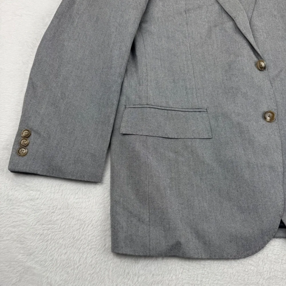 J.Crew Ludlow Blazer Mens 40R Grey Italian Cotton Two Button Sport Coat Jacket